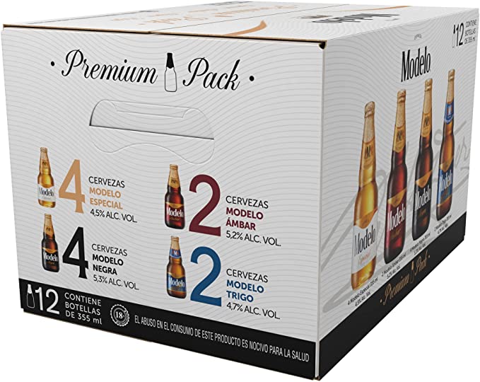 Cerveza Oscura Negra Modelo 6 Pack 355 ml Botella