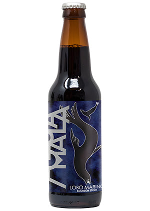 Cerveza Agua Mala Lobo Marino Bourbon Stout botella 355 ml