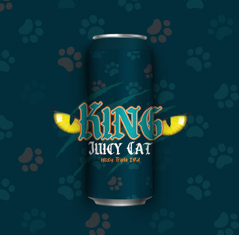 Cerveza Kings Juicy Cat Hazy DDH Triple IPA 473 ml