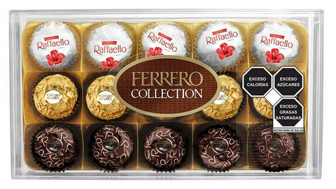 Chocolate Ferrero Collection varios sabores 15 pza