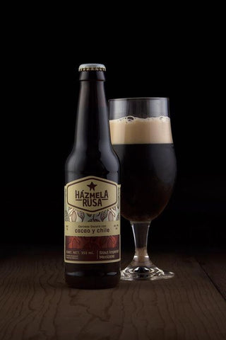 Cerveza La Chingonería Házmela Rusa Imperial Stout botella 355 ml