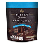 Café Entero Cubierto de Chocolate Sin Azúcar Mister 100 g